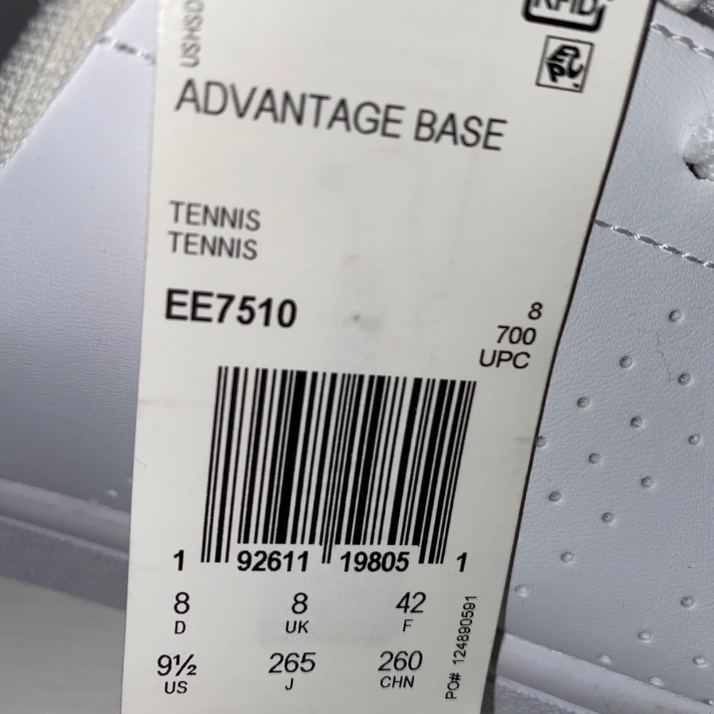 SOLD🛑adidas Advantage Base Women’s White Shoes - Picture 8 of 8